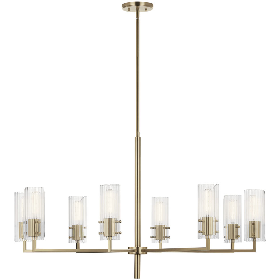 Velestino 8 Light Champagne Bronze Chandelier Ceiling Light