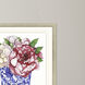 Pretty Petals Pink and Blue and Green and White Framed Art