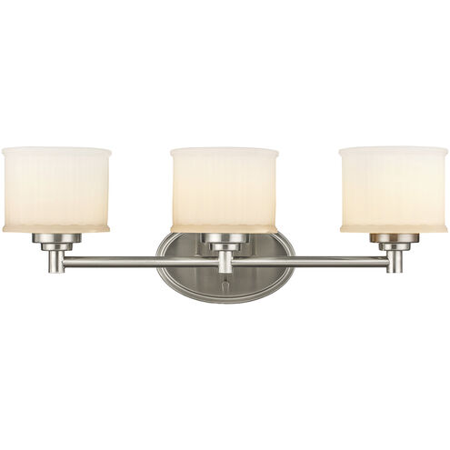 Cahill 3 Light 24 inch Brushed Nickel Vanity Bar Wall Light