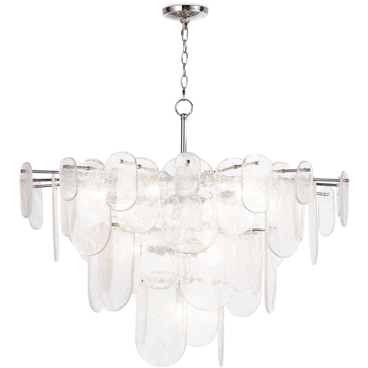 Echo 10 Light 37.5 inch Polished Nickel Chandelier Ceiling Light