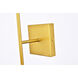 Neri 1 Light 7 inch Brass Bath Sconce Wall Light