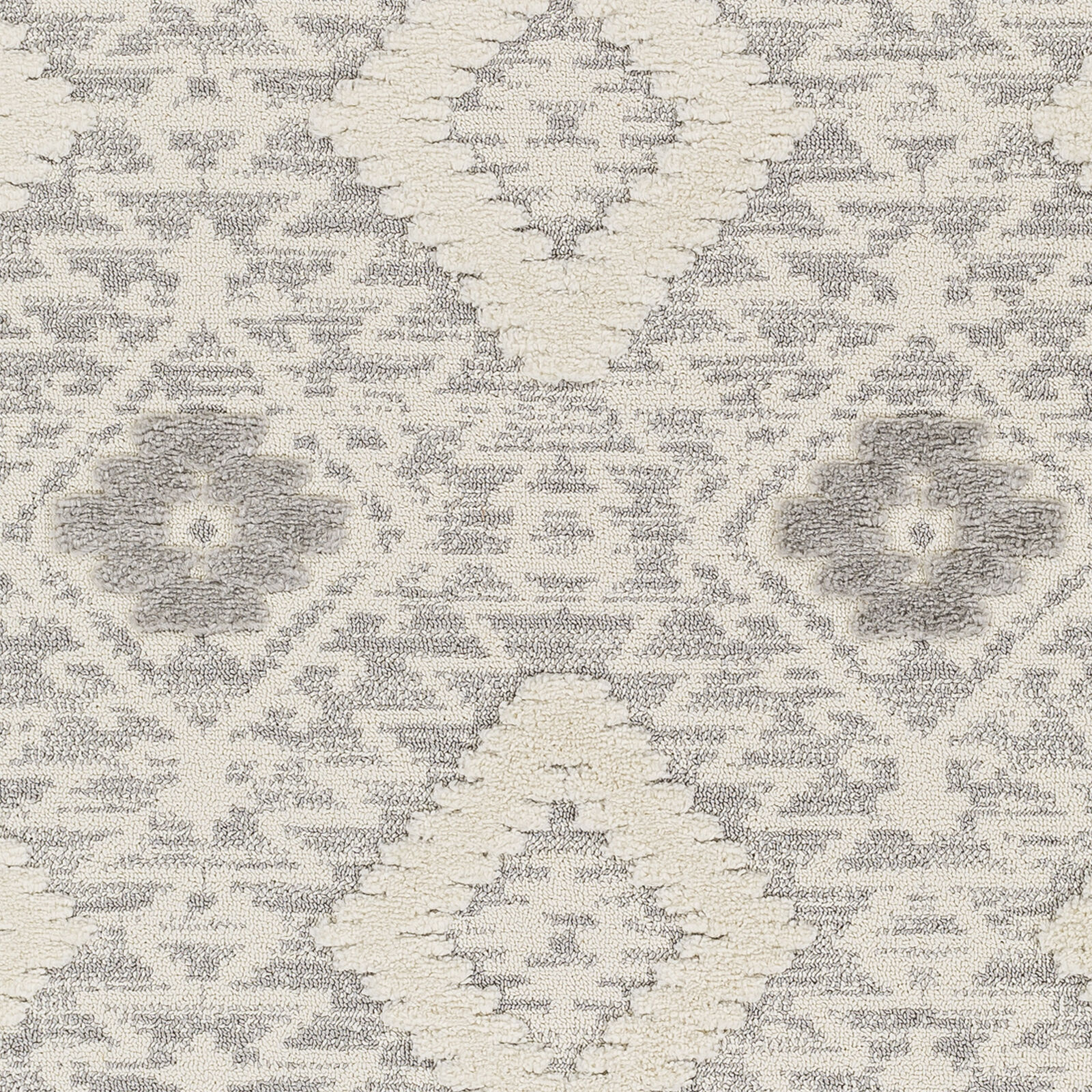 Nora 108 X 79 inch Light Grey Rug, Rectangle