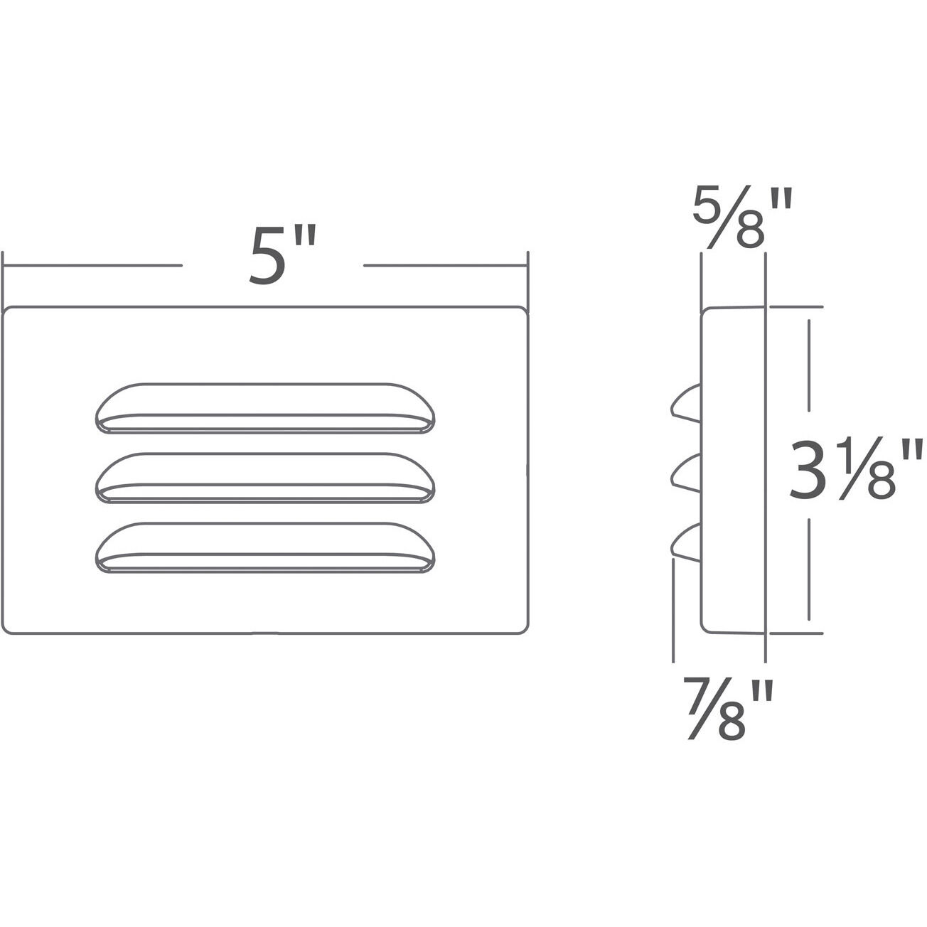 Tyler 12 4 watt White Step and Wall Lighting in 3000K, WAC Landscape
