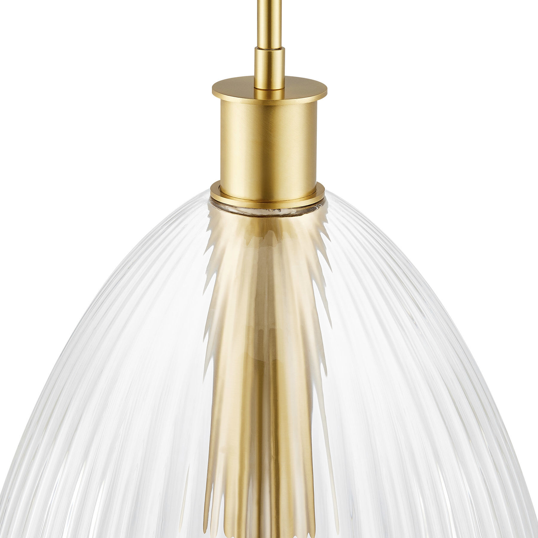Transitional 1 Light 14 inch Natural Brass Pendant Ceiling Light