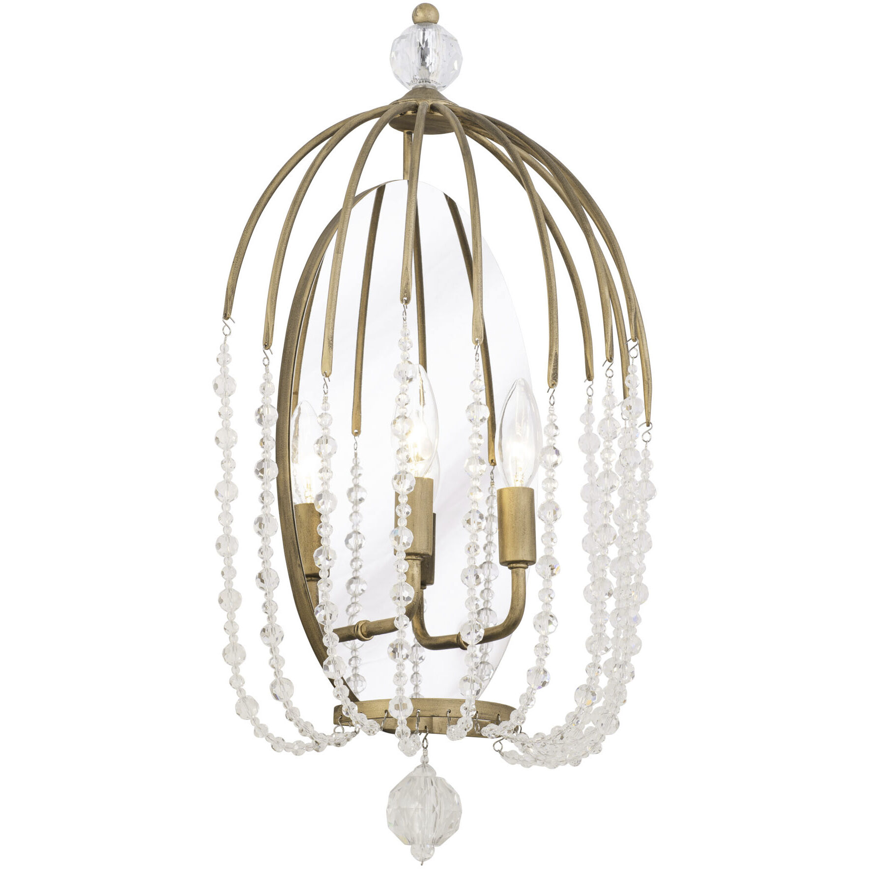 Voliere Sconce Wall Light in Havana Gold