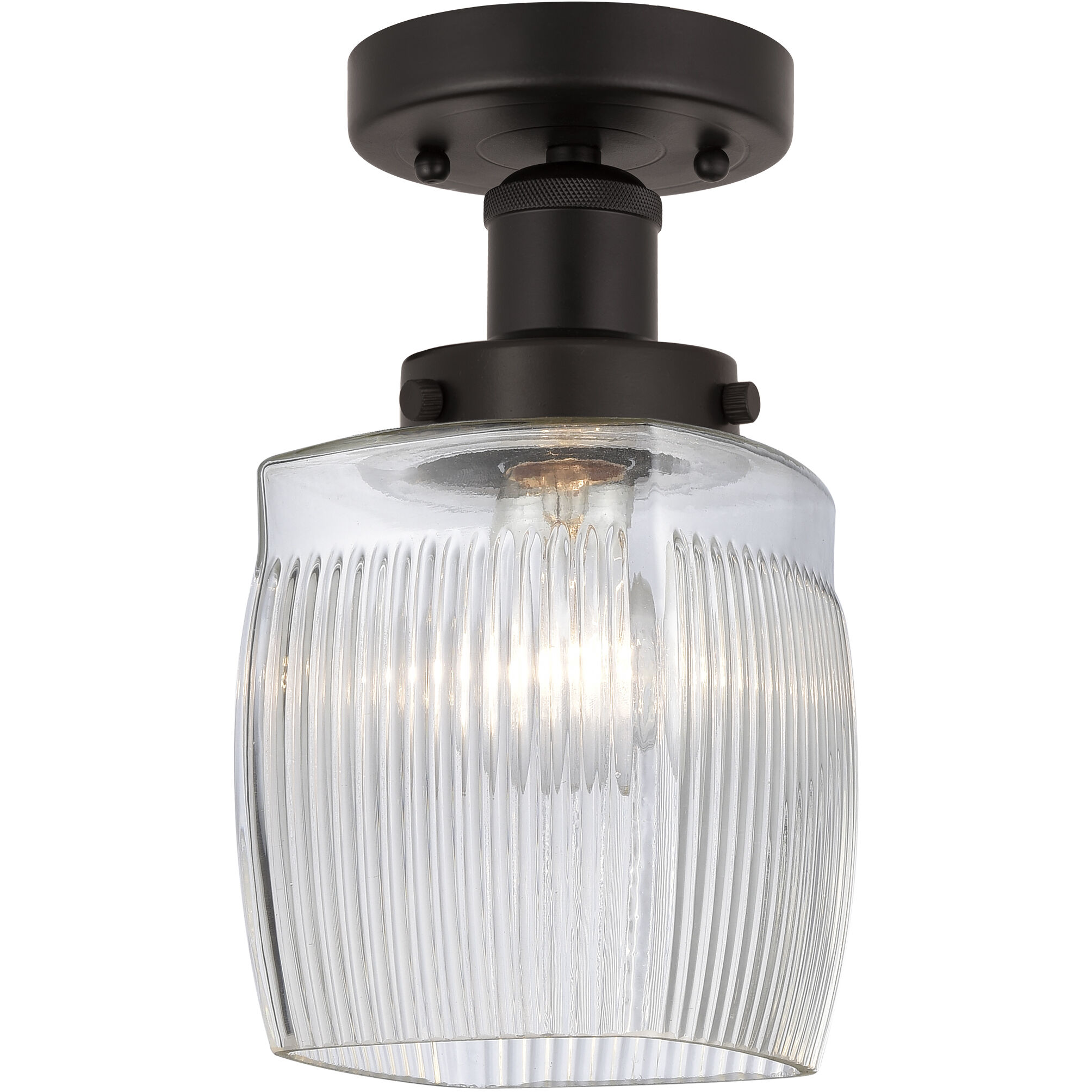 Colton 1 Light 6 inch Oil Rubbed Bronze Semi-Flush Mount Ceiling Light