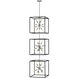 Lisa McDennon Aros 36 Light 20 inch Black with Polished Nickel Indoor Chandelier Ceiling Light in Black/Polished Nickel