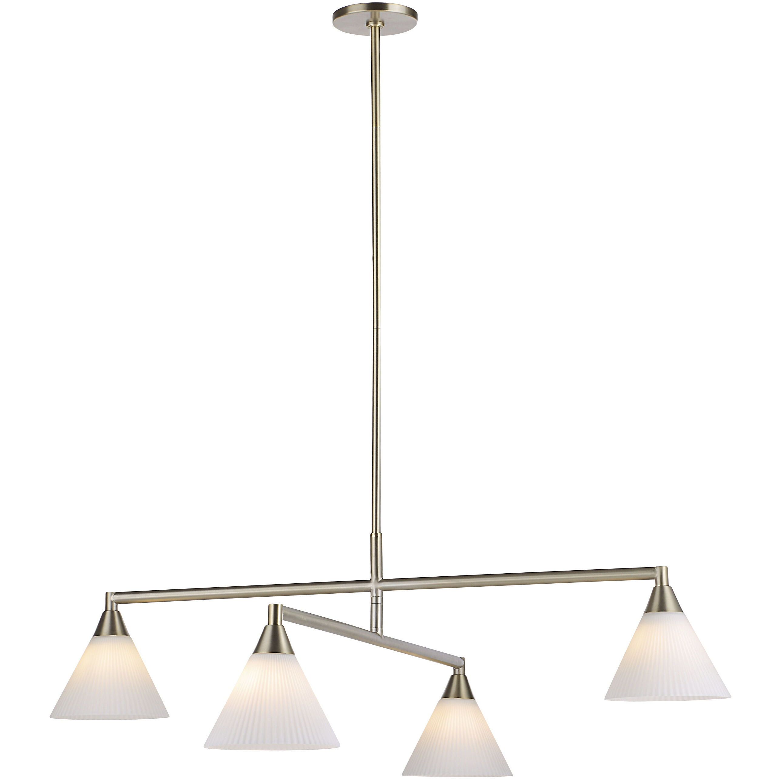 Isola LED 40 inch Champagne Chandelier Ceiling Light