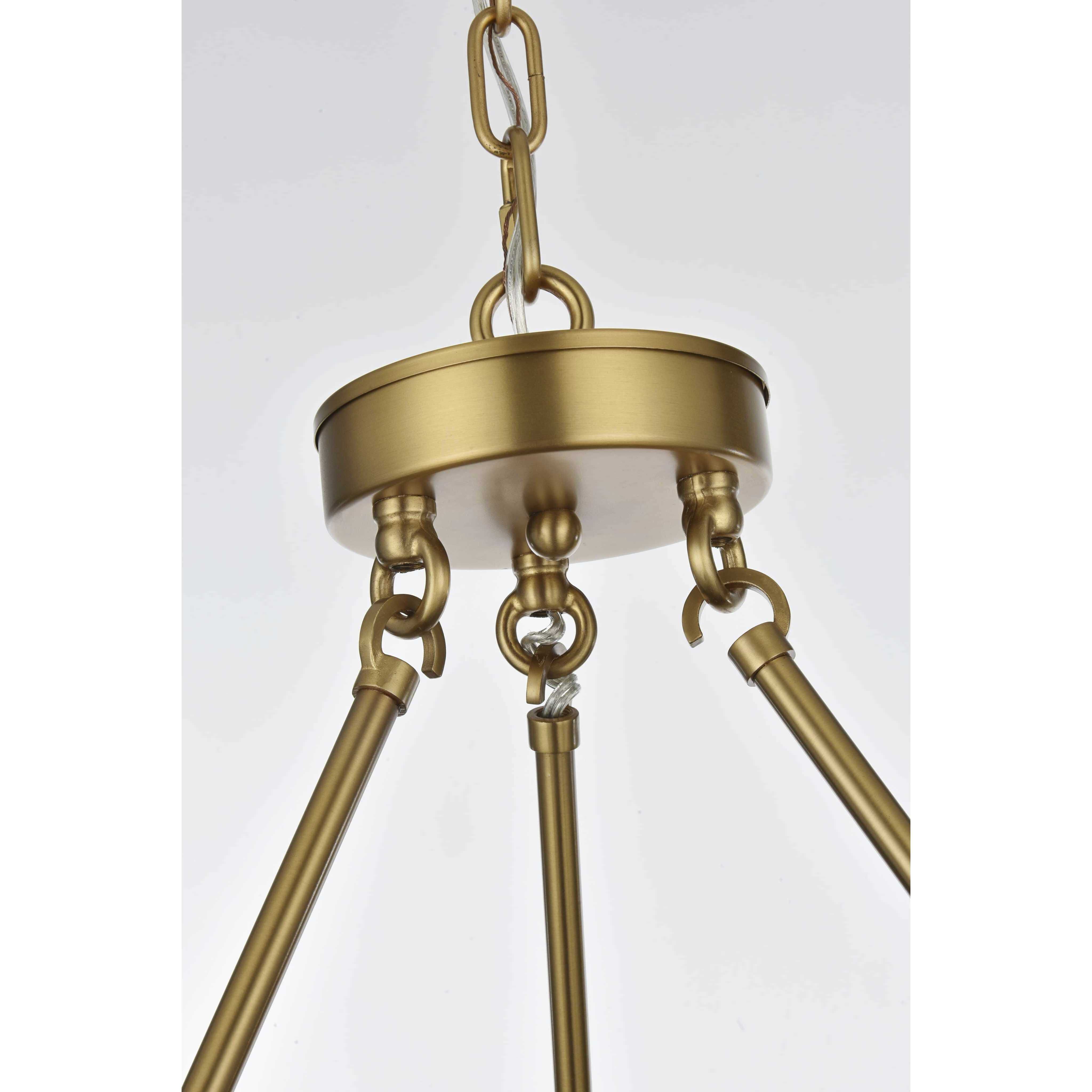 Cadence 6 Light 26 inch Satin Gold Chandelier Ceiling Light