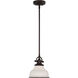Grant 1 Light 8 inch Palladian Bronze Mini Pendant Ceiling Light