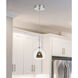 Double Glass LED 6 inch Smoked Mini Pendant Ceiling Light