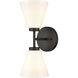 Houghton Vanity Light Wall Light in Matte Black