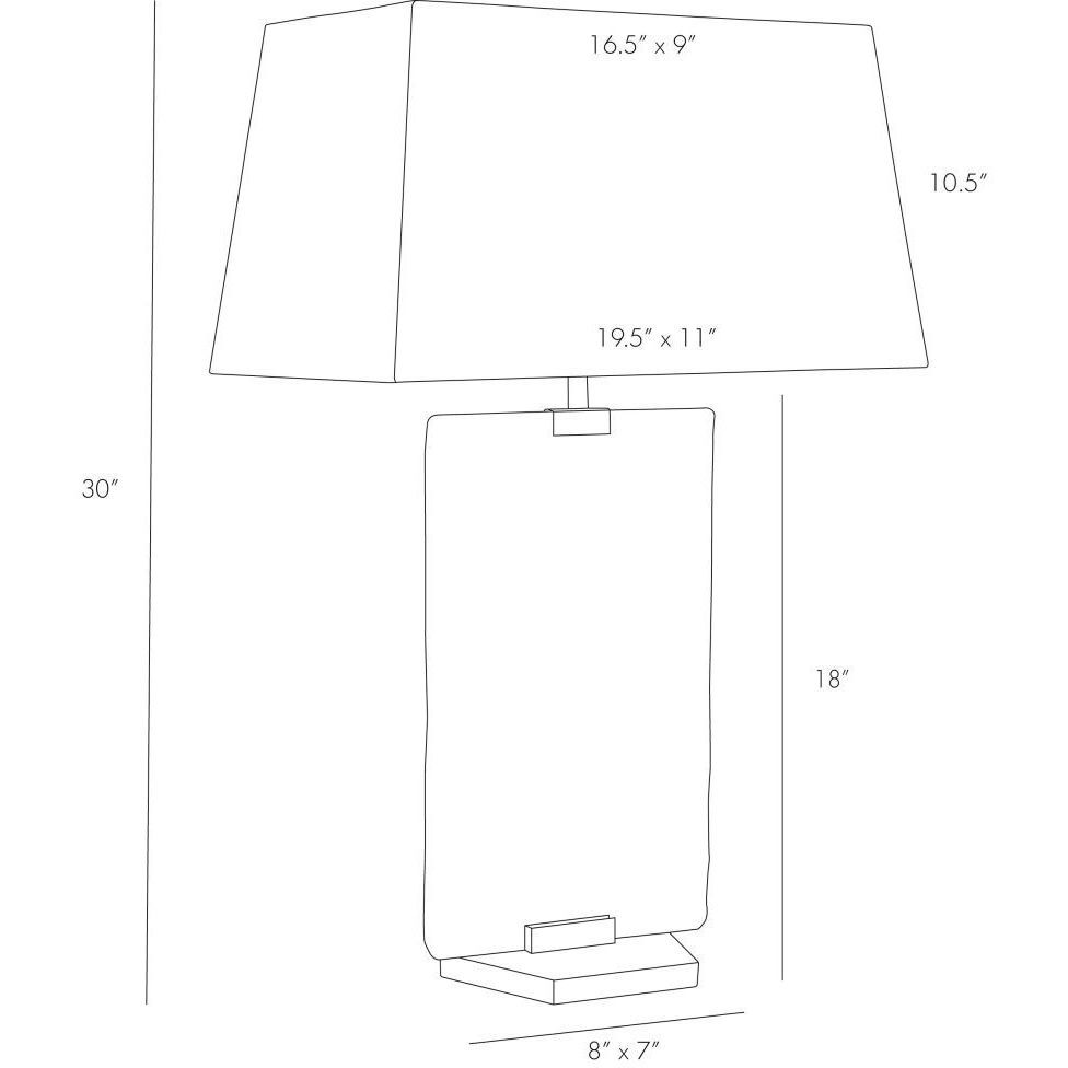 Maddox 30 inch Opal Swirl Table Lamp Portable Light