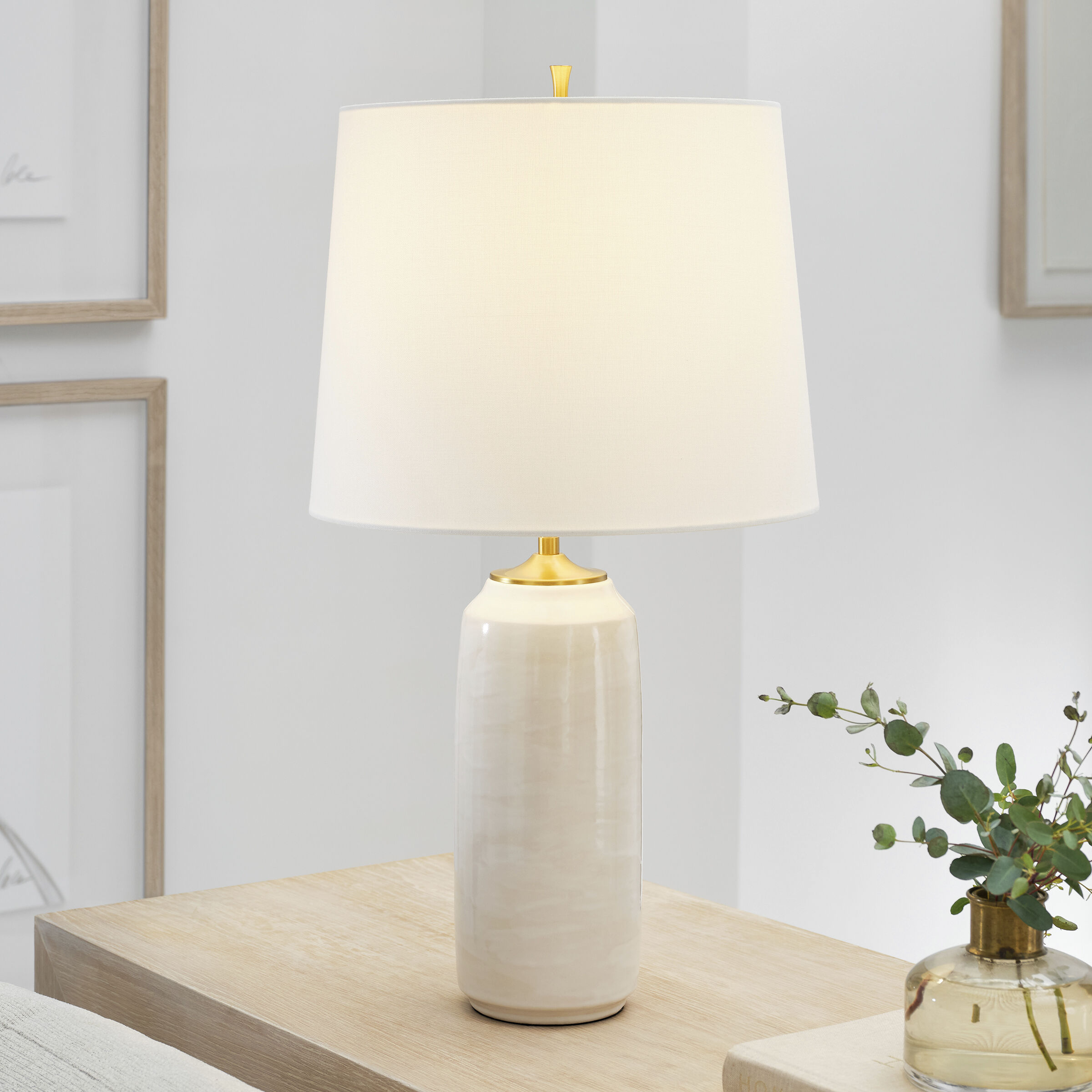 TOB by Thomas O'Brien Cato 27.75 inch 75 watt Natural White Table Lamp Portable Light