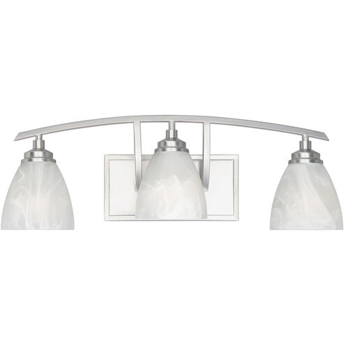 Tackwood 3 Light 24 inch Satin Platinum Bath Bar Wall Light