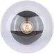 Camilo 1 Light 8 inch Matte Black Flush Mount Ceiling Light in Clear Glass