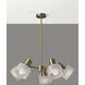 Rhodes 5 Light 25 inch Antique Brass Chandelier Ceiling Light