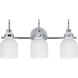 Milk 3 Light 22 inch Polished Chrome Bath Vanity Wall Light