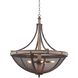 Coronado 6 Light 30 inch Florence Gold Pendant Ceiling Light