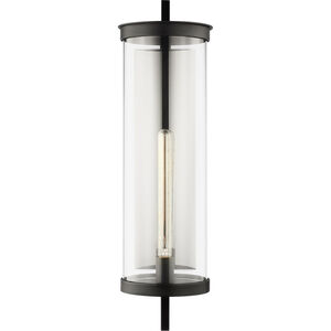 C&M by Chapman & Myers Eastham 1 Light 29 inch Textured Black Outdoor Wall Lantern