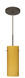 Stilo LED Bronze Pendant Ceiling Light in Vanilla Matte Glass