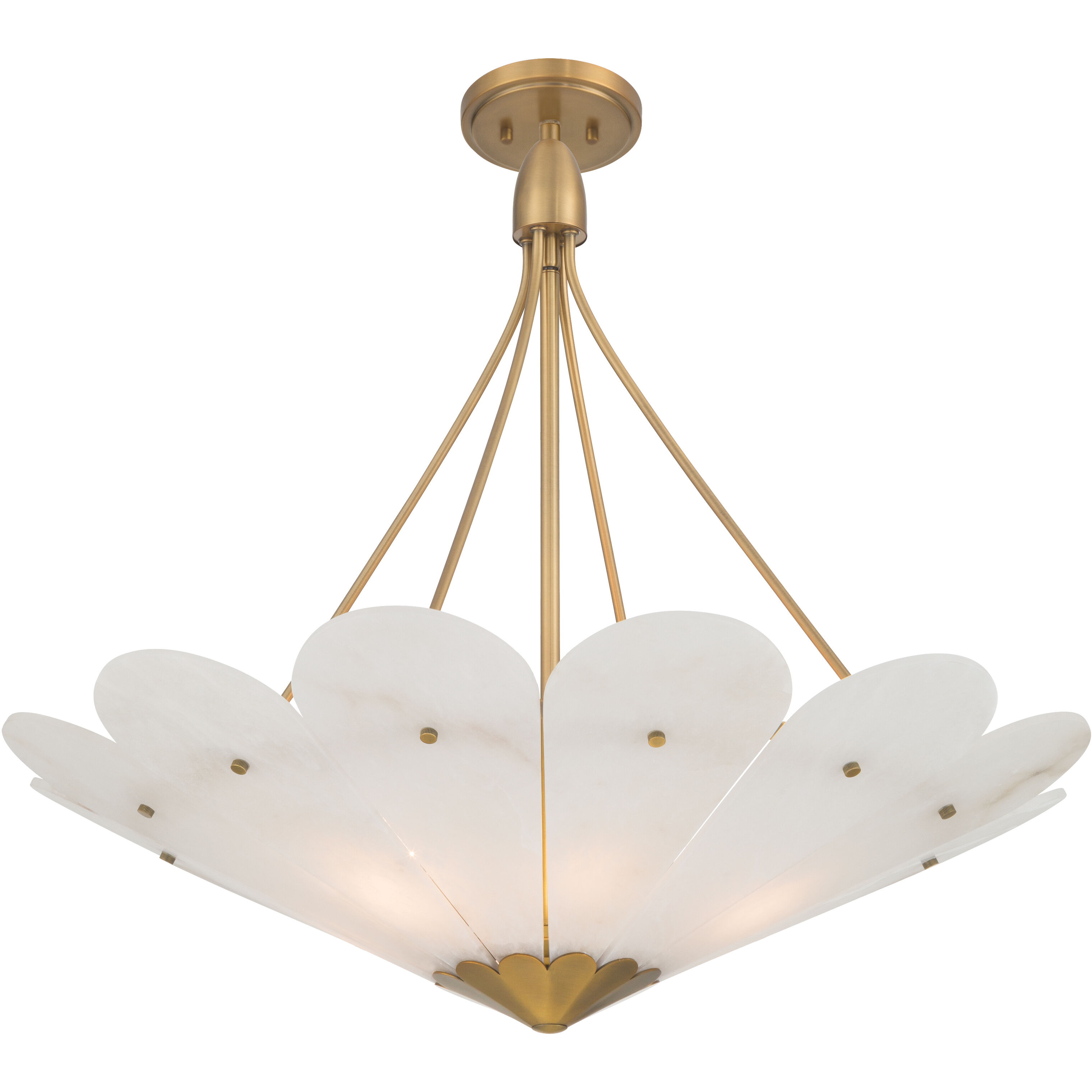 Althira 6 Light 32.75 inch Legacy Brass Pendant Ceiling Light