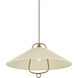 Pawley 1 Light 23.5 inch Historic Bronze/Soft Sand Pendant Ceiling Light