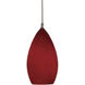 Signature 1 Light 4 inch Brushed Steel Pendant Set Ceiling Light