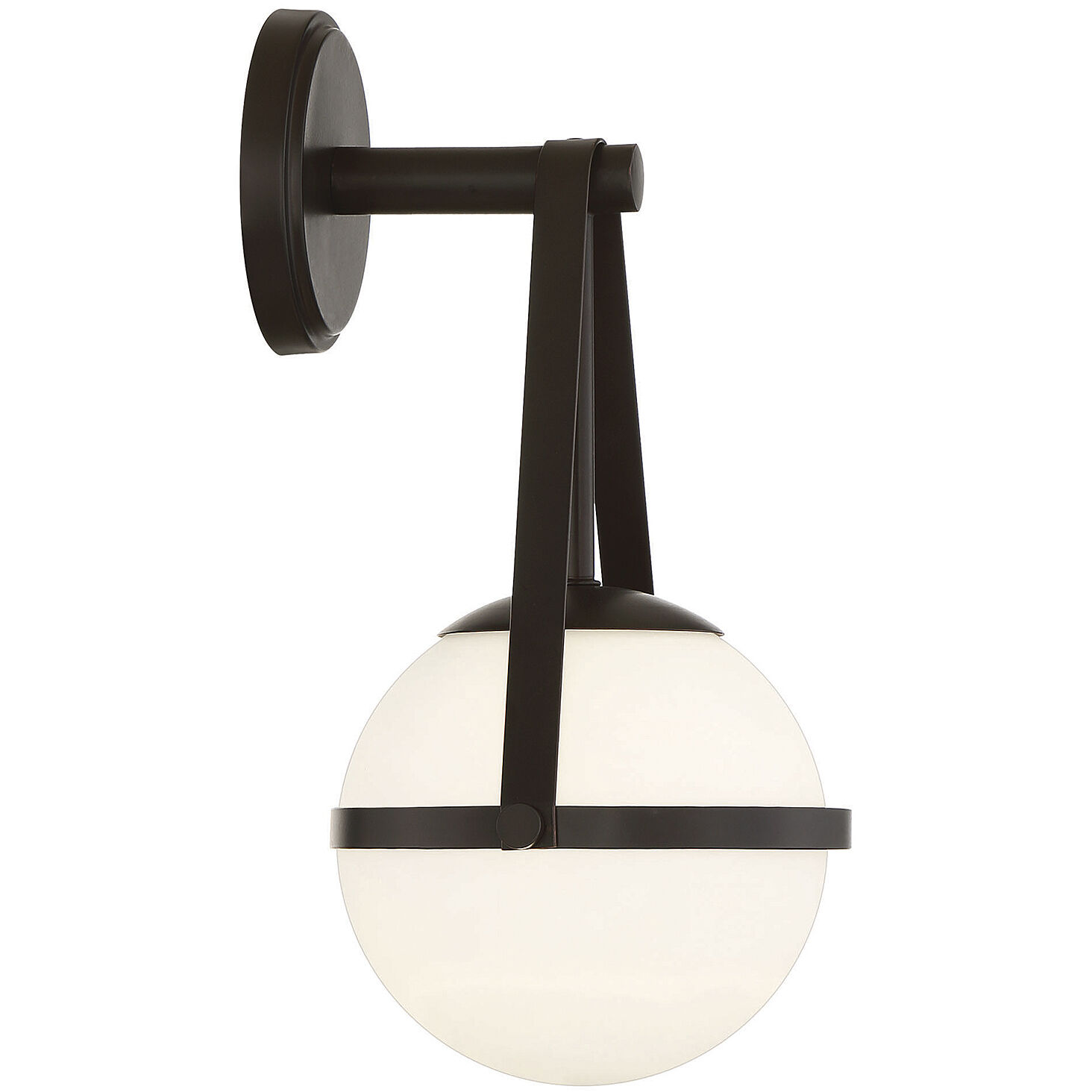 Polson 1 Light 8 inch Matte Black Wall Sconce Wall Light, Essentials