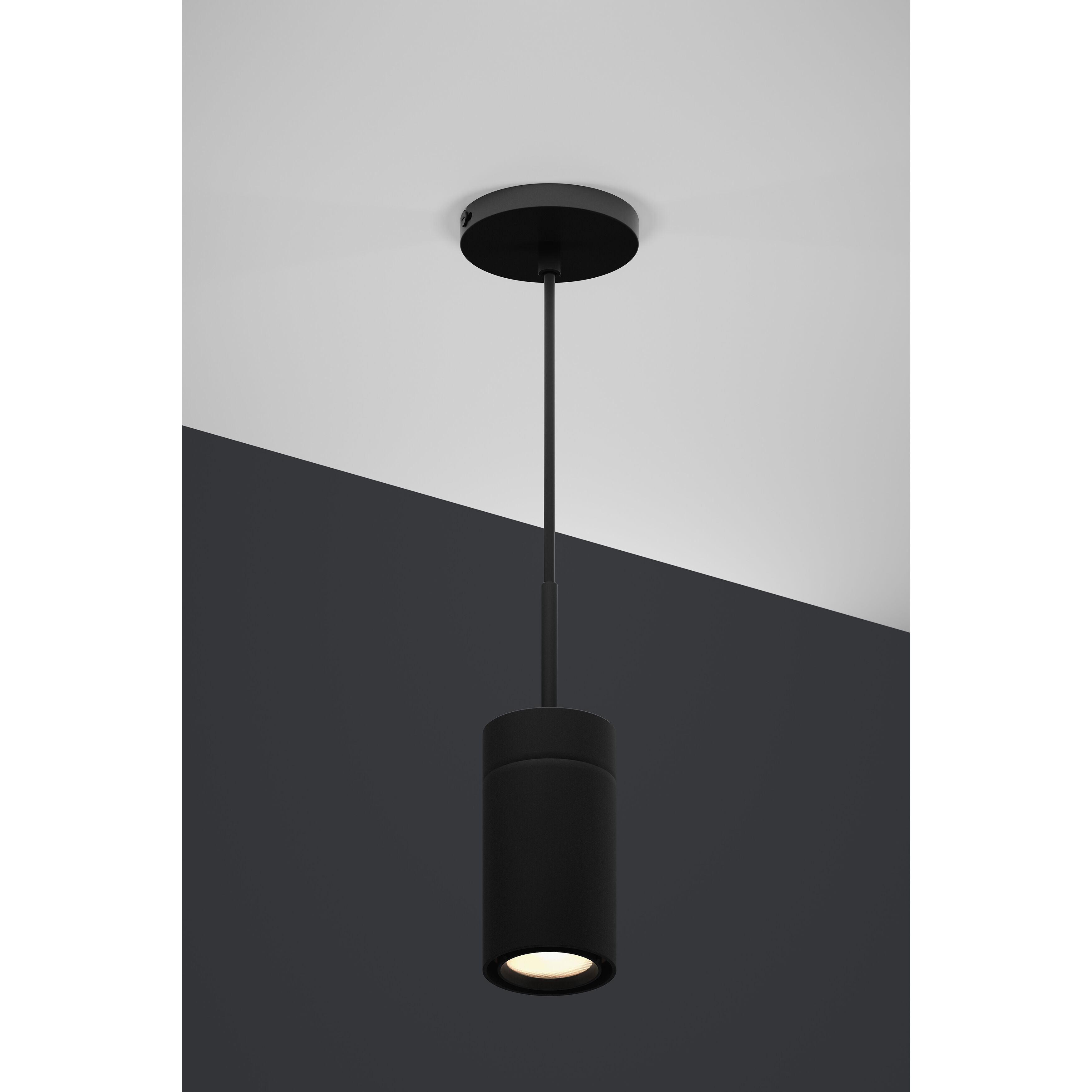 GX25 LED 3.5 inch Black Pendant Ceiling Light