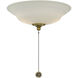 Windstar 2 Light Incandescent Estate Brass Fan Light Kit