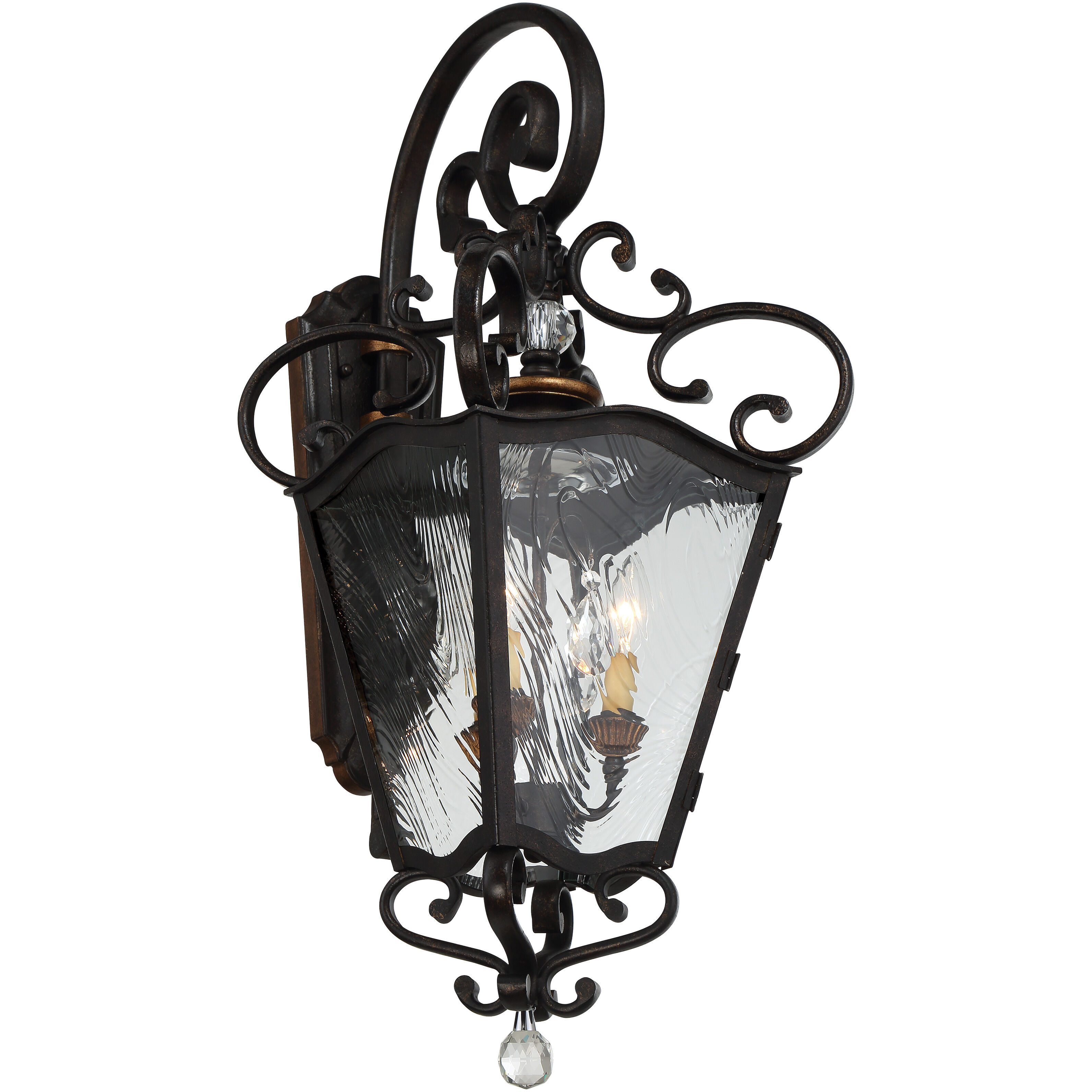 Great Outdoors Brixton Ivey 3 Light 13.25 inch Terraza Village Aged Patina Outdoor Lantern in Terra Villa Aged Patina, The Great Outdoors