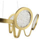 Sherlock 6 Light 32 inch Satin Brass Pendant Ceiling Light