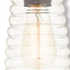Hand Blown Art Glass Mini Pendants 1 Light 5.5 inch English Bronze Mini Pendant Ceiling Light