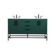 Eugene 60 X 22 X 33.5 inch Green Vanity Sink Set