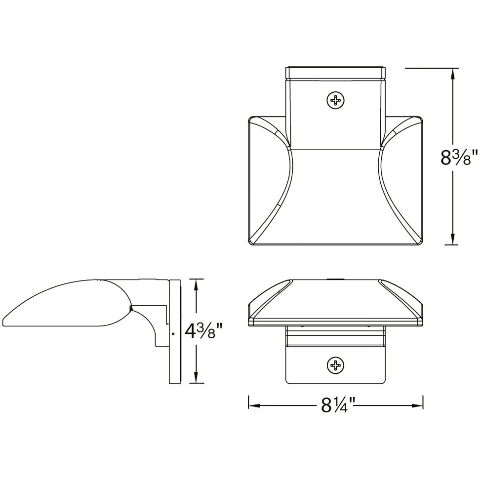 Endurance LED 4.38 inch White Outdoor Wall Lighting, WAC Limited