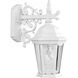 Dover 1 Light 13 inch Textured White Outdoor Wall Lantern, Small