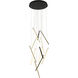 Canada LED 24 inch Satin Black Chandelier Ceiling Light