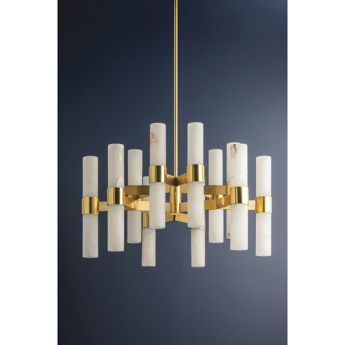 Stowe 24 Light 37.75 inch Aged Brass Chandelier Ceiling Light