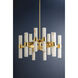 Stowe 24 Light 37.75 inch Aged Brass Chandelier Ceiling Light