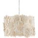 Clotilde 1 Light 19 inch Cream and White Pendant Ceiling Light