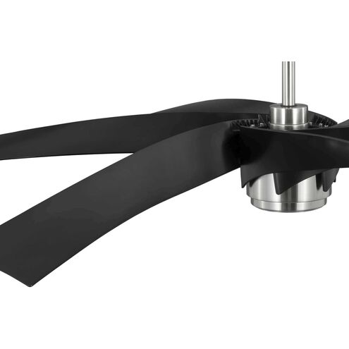 Insigna 72 inch Brushed Nickel with Matte Black Blades Ceiling Fan