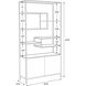 Stamos Black / Charcoal Grey Bookcase