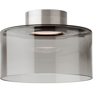 Sean Lavin Manette Flush Mount Ceiling Light in LED, Transparent Smoke Glass, Integrated LED