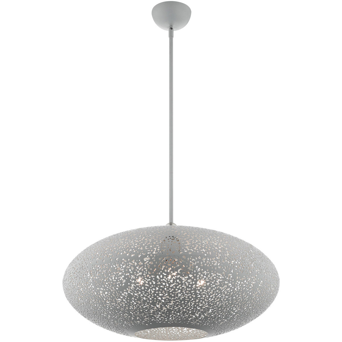 Charlton 3 Light 24 inch Nordic Gray with Brushed Nickel Accents Pendant Ceiling Light