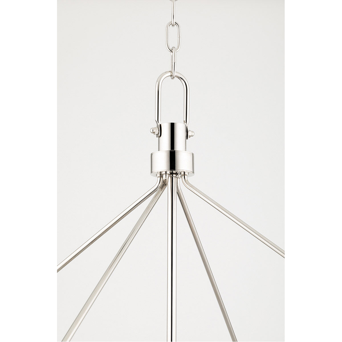 Glendale 25 Light 27 inch Polished Nickel / Black Chandelier Ceiling Light