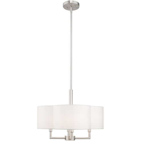 Chelsea 4 Light 18 inch Brushed Nickel Pendant Chandelier Ceiling Light