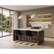 Boden White / Chocolate Kitchen Island