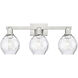 Arcadia Waverly 3 Light 25 inch Brushed Satin Nickel Bath Vanity Light Wall Light