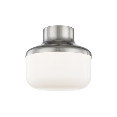 Livvy 1 Light 9 inch Polished Nickel Flush Mount Ceiling Light